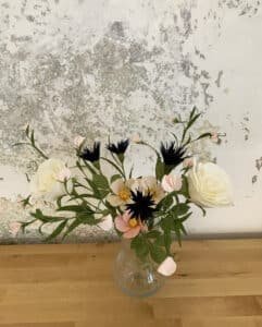 Vild rose i crepe papir - Billede 2